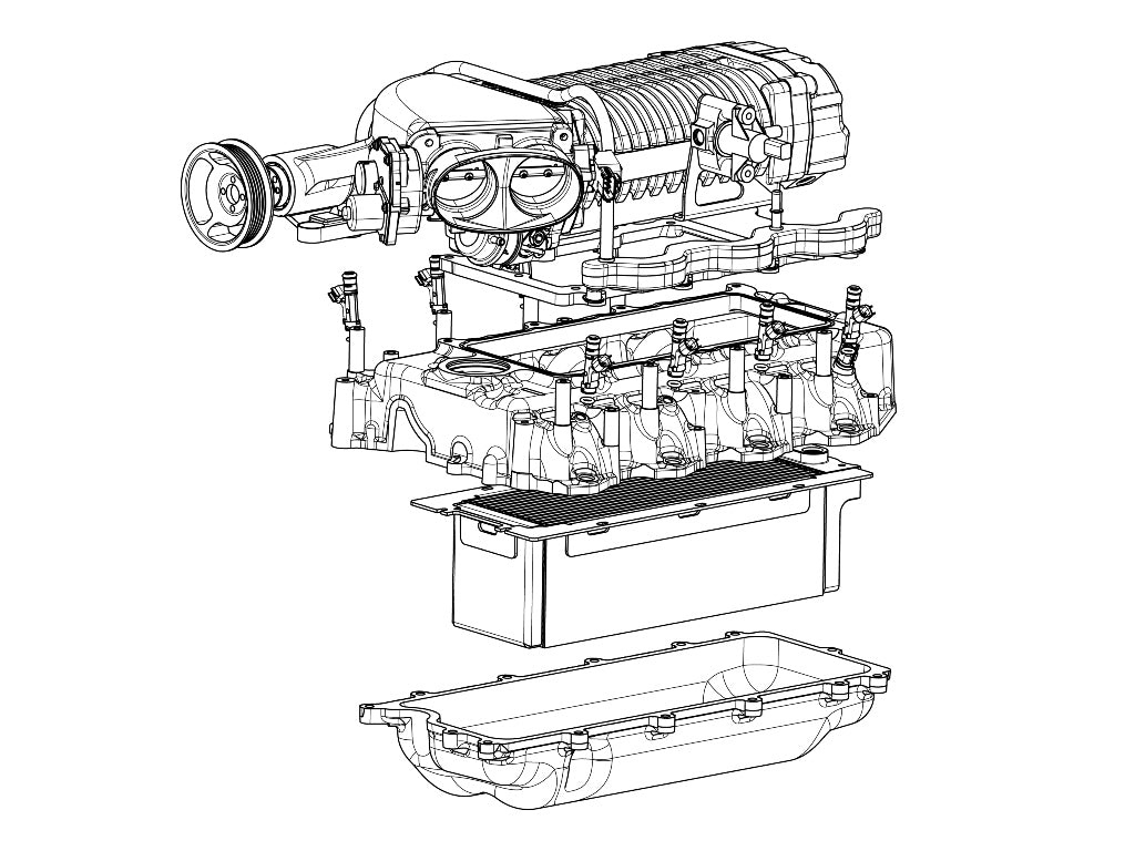 2011-2014 6.2L Ford F-150 Whipple Supercharger Kit Stage 2