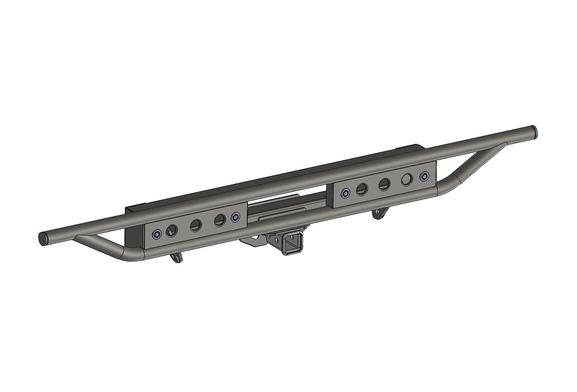 2015 Up F150 Rear Motion Bumper With Integrated Trailer Hitch - TSW Offroad