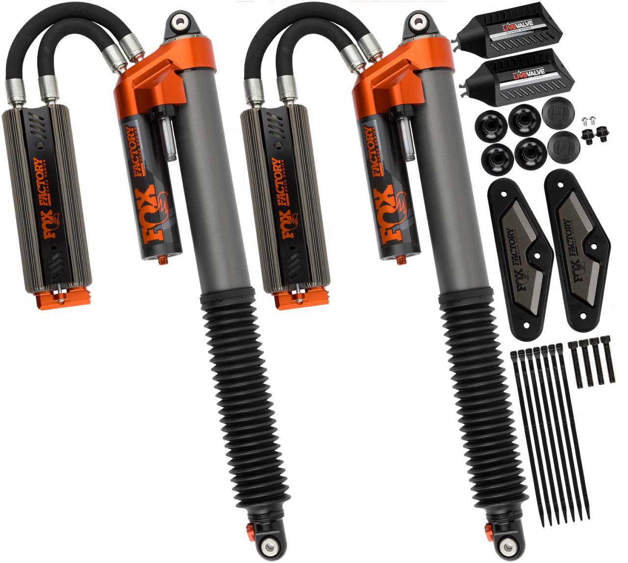 Fox Factory Race Series 3.0 Live Valve Internal Bypass Piggyback (Pair)-Adjustable