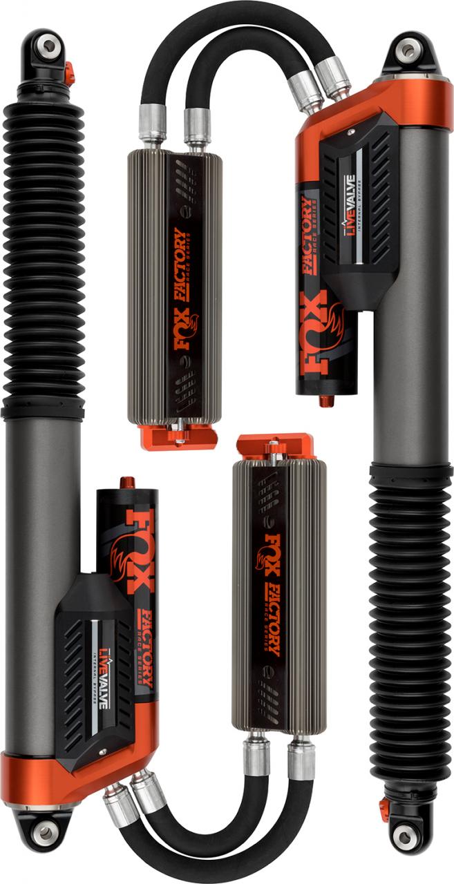 Fox Factory Race Series 3.0 Live Valve Internal Bypass Piggyback (Pair)-Adjustable