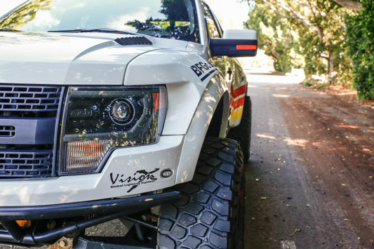 Advanced Fiberglass Conepts Front Fenders 2" Flare 2" Rise