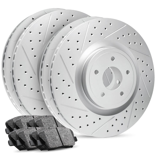 R1 Performace Drilled and Slotted Brake package 10-14 Raptor