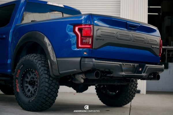 ANDERSON COMPOSITES 2017-2019 FORD RAPTOR CARBON FIBER TYPE-OE REAR FENDER FLARES (PAIR) - Image 4