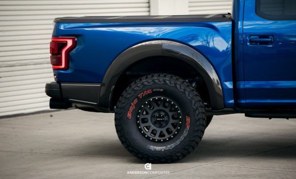 ANDERSON COMPOSITES 2017-2019 FORD RAPTOR CARBON FIBER TYPE-OE REAR FENDER FLARES (PAIR) - Image 5