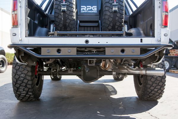 Raceline Rear Bumper with Backup Sensors mounts